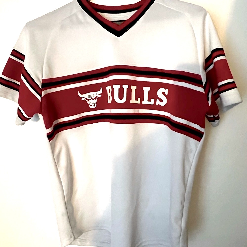 Bulls White and Red Jersey